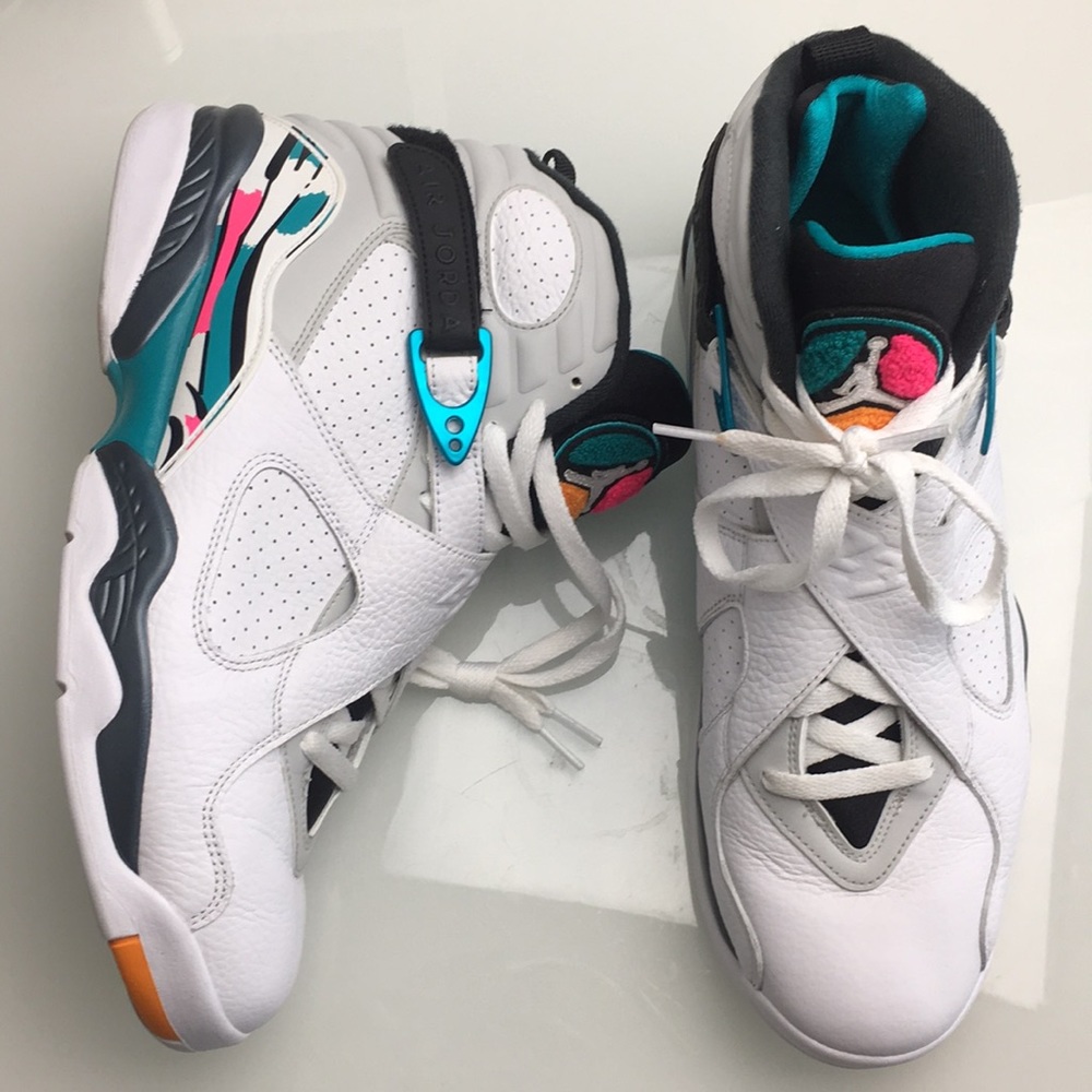 Nike Air Jordan Retro 8 South Beach Turbo Green 12